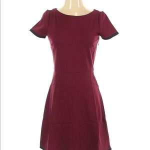 J.CREW  Burgundy A-Line Dress, Size 4
